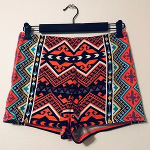 Tribal Print Shorts